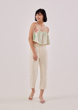 Lucia Padded Cropped Camisole in Precious Treasures