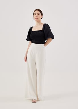 Sofya Puff Sleeve Smocked Top