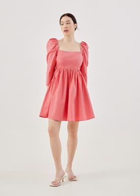 Abelia Ruched Babydoll Dress