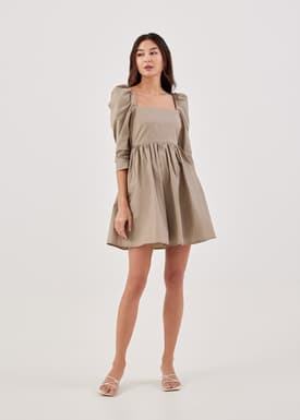 Abelia Ruched Babydoll Dress