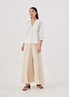 Carmen Button Down Notched Shirt