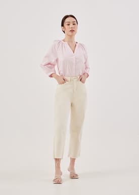 Carmen Button Down Notched Shirt