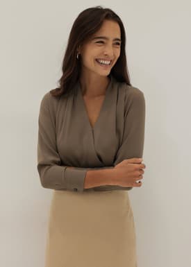 Ada V-neck Wrap Blouse (2022 Version)