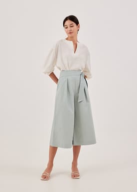 Dallyn Wide Leg Sash Culottes