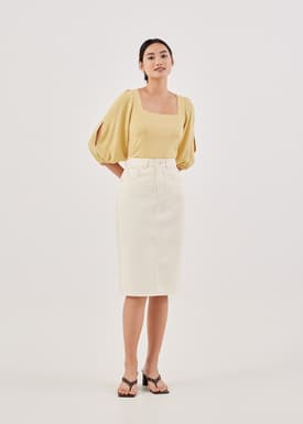 Shae Bustier Puff Sleeve Top