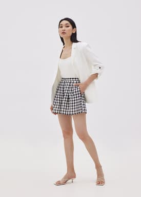 Maurie Cotton Gingham Shorts