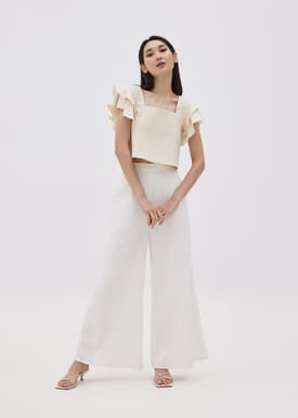 Kaylynn Ruffle Boxy Top
