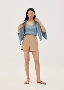 Emberlee Knit Embroidered Tank Top