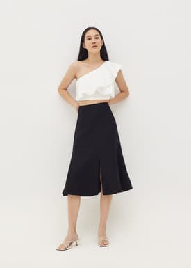 Naura Linen Fitted Toga Top