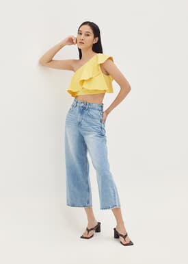 Naura Linen Fitted Toga Top