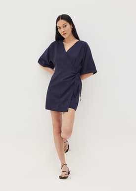 Marlie Kimono Wrap Mini Dress