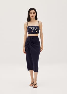 Delisha Padded Crop Top in Springday Dream