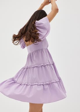 Elayne Cotton Flare Mini Dress