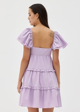 Elayne Cotton Flare Mini Dress