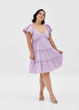 Elayne Cotton Flare Mini Dress
