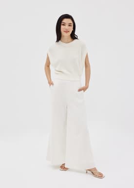 Cailey Drop Shoulder Knit Shell Top