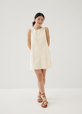 Erise Cotton Shift Mini Dress