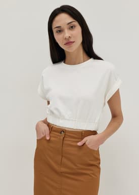 Rayona Elastic Jersey Top