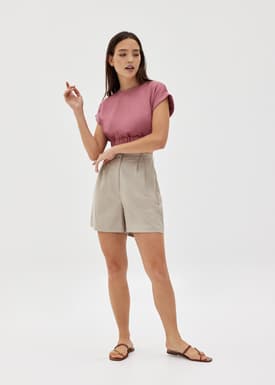 Rayona Elastic Jersey Top