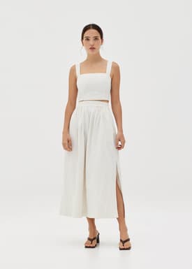 Charee Striped Flare Skirt