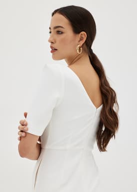 Chana Straight Leg Puff Sleeve Jumpsuit