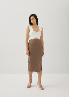 Febby Knit Reversible Crop Top