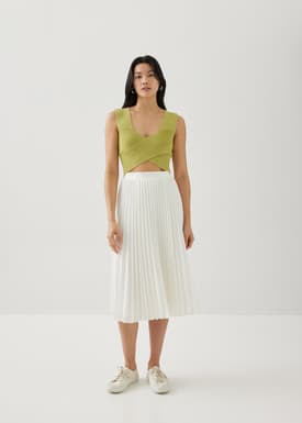 Febby Knit Reversible Crop Top