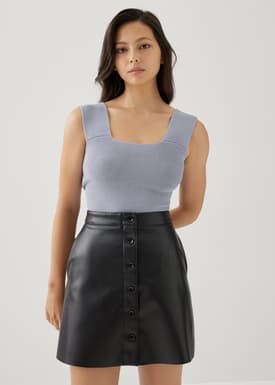 Febby Knit Reversible Crop Top