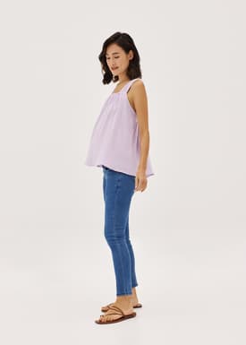 Teryn Maternity Nursing Muslin Elastic Top