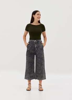 Arian Denim Culotte Jeans