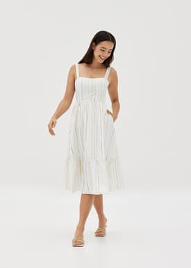 Mylah Fit & Flare Dress in Vivid Linings