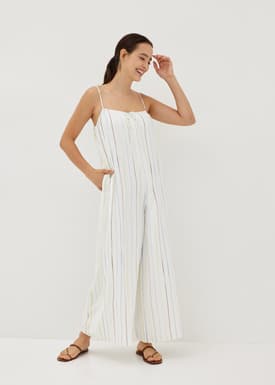 Neisha Wide Leg Jumpsuit in Vivid Linings