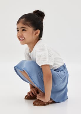 Ivana Denim Elastic Skirt