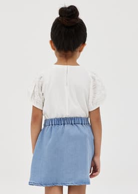 Ivana Denim Elastic Skirt