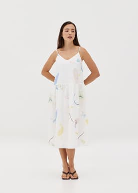 Haisley Tiered Dress in Summer Playthings