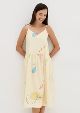 Haisley Tiered Dress in Summer Playthings