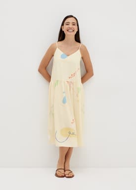 Haisley Tiered Dress in Summer Playthings