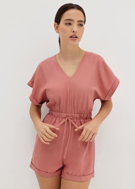 Siara Elastic Waist Relaxed Romper