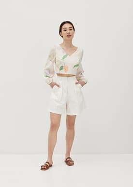 Leya Puff Sleeve Top in Petal Bliss