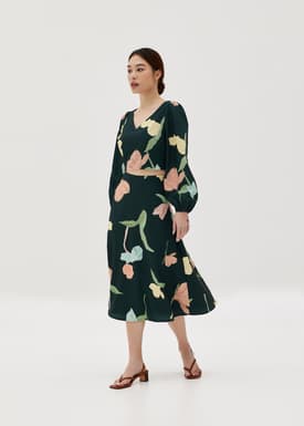 Leya Puff Sleeve Top in Petal Bliss