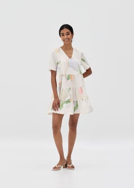 Aveleen Tiered Dress in Petal Bliss