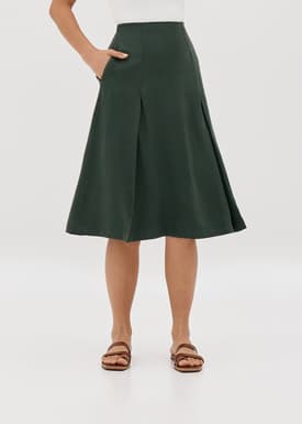 Esra A-line Pleat Skirt