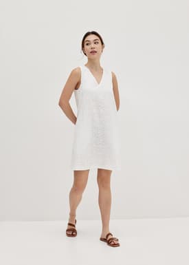 Maelianna Broderie Shift Dress