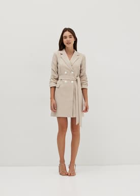 Joella Double Breasted Tuxedo Dress