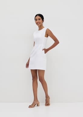 Safia Textured A-line Dress