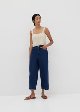 Esmee Scallop Edge Crop Top