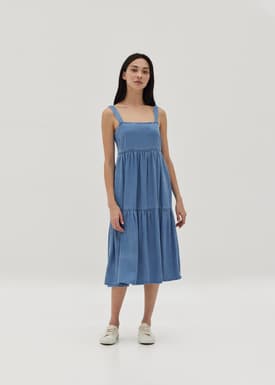 Justine Maternity Nursing Smocked Dress