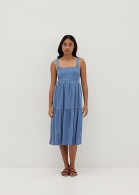 Justine Maternity Nursing Smocked Dress