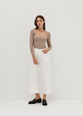Mikaela Knit Square Neck Top