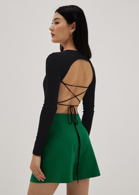 Padded Open Back Jersey Bodysuit